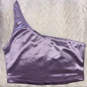 One Shoulder Crop Top